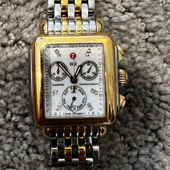 MICHELE Deco Mid Diamond Dial Bracelet Watch, 29mm - Picture 1 of 3